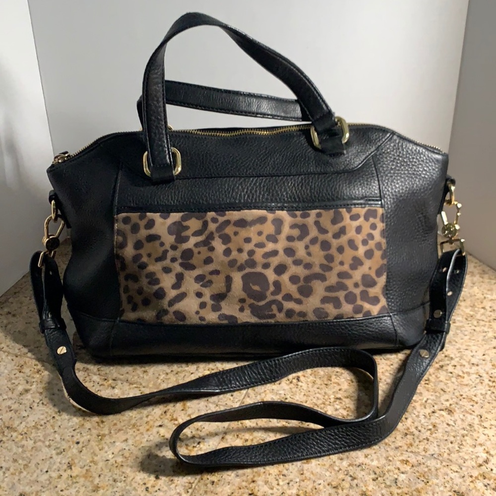 Isaac Mizrahi! Satchel Crossbody Large Leather Bag